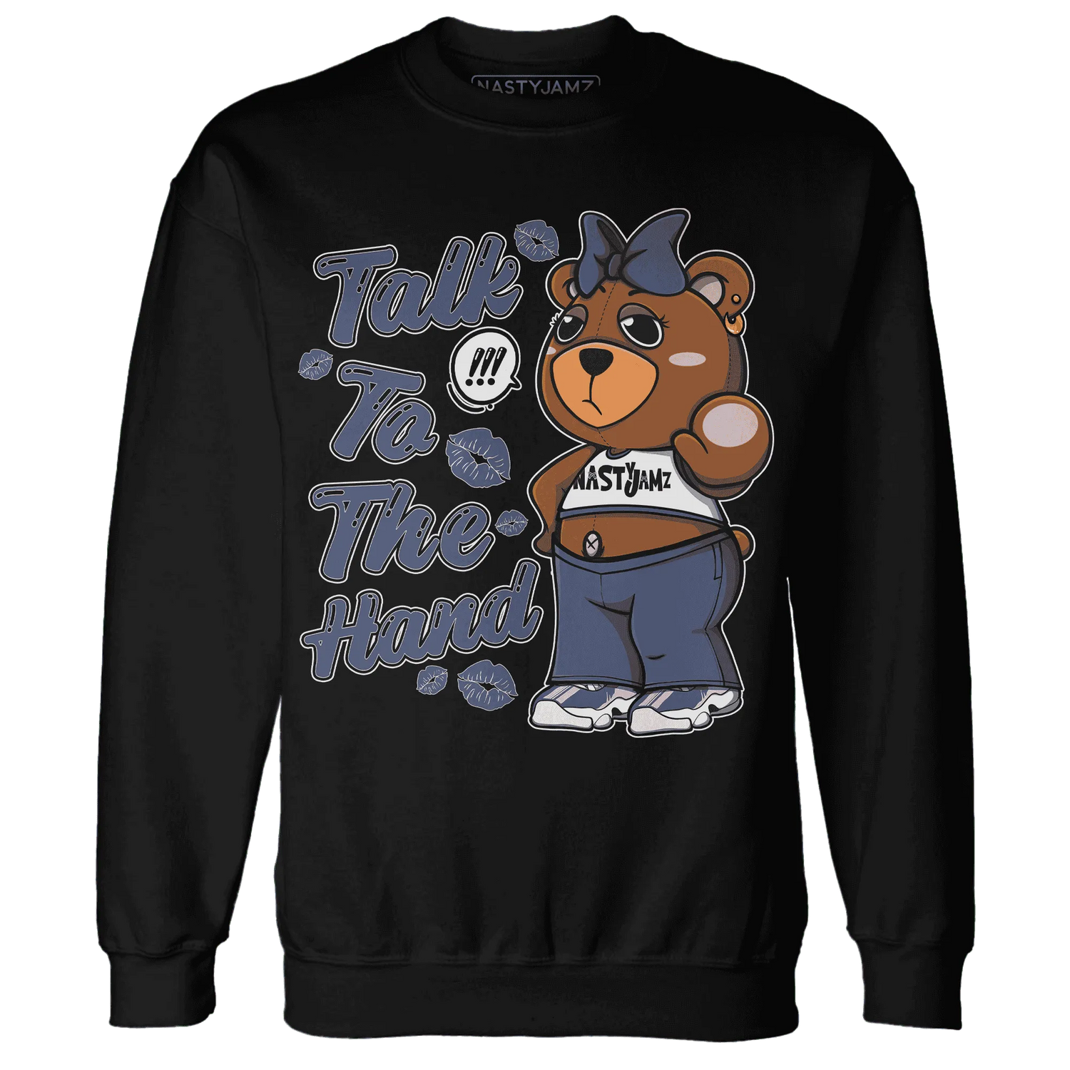 Low-Diffused-Blue-11s-Sweatshirt-Match-Talk-To-The-Hand-BERNIE