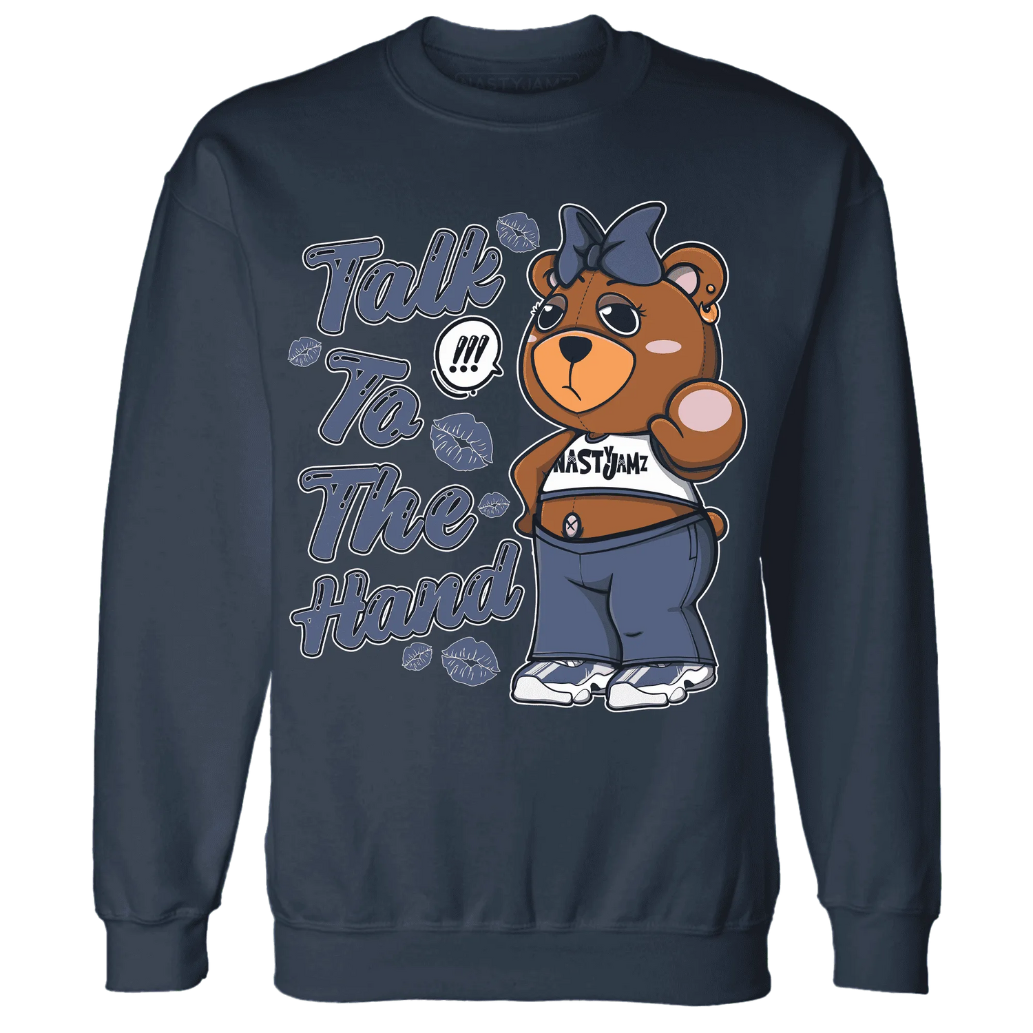 Low-Diffused-Blue-11s-Sweatshirt-Match-Talk-To-The-Hand-BERNIE