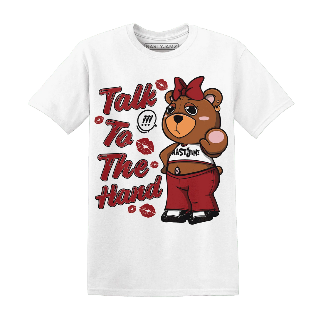 Retro-Red-Taxi-12s-T-Shirt-Match-Talk-To-The-Hand-BERNIE