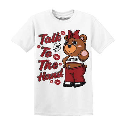 Retro-Red-Taxi-12s-T-Shirt-Match-Talk-To-The-Hand-BERNIE
