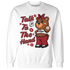 Retro-Red-Taxi-12s-Sweatshirt-Match-Talk-To-The-Hand-BERNIE