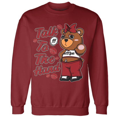 Retro-Red-Taxi-12s-Sweatshirt-Match-Talk-To-The-Hand-BERNIE