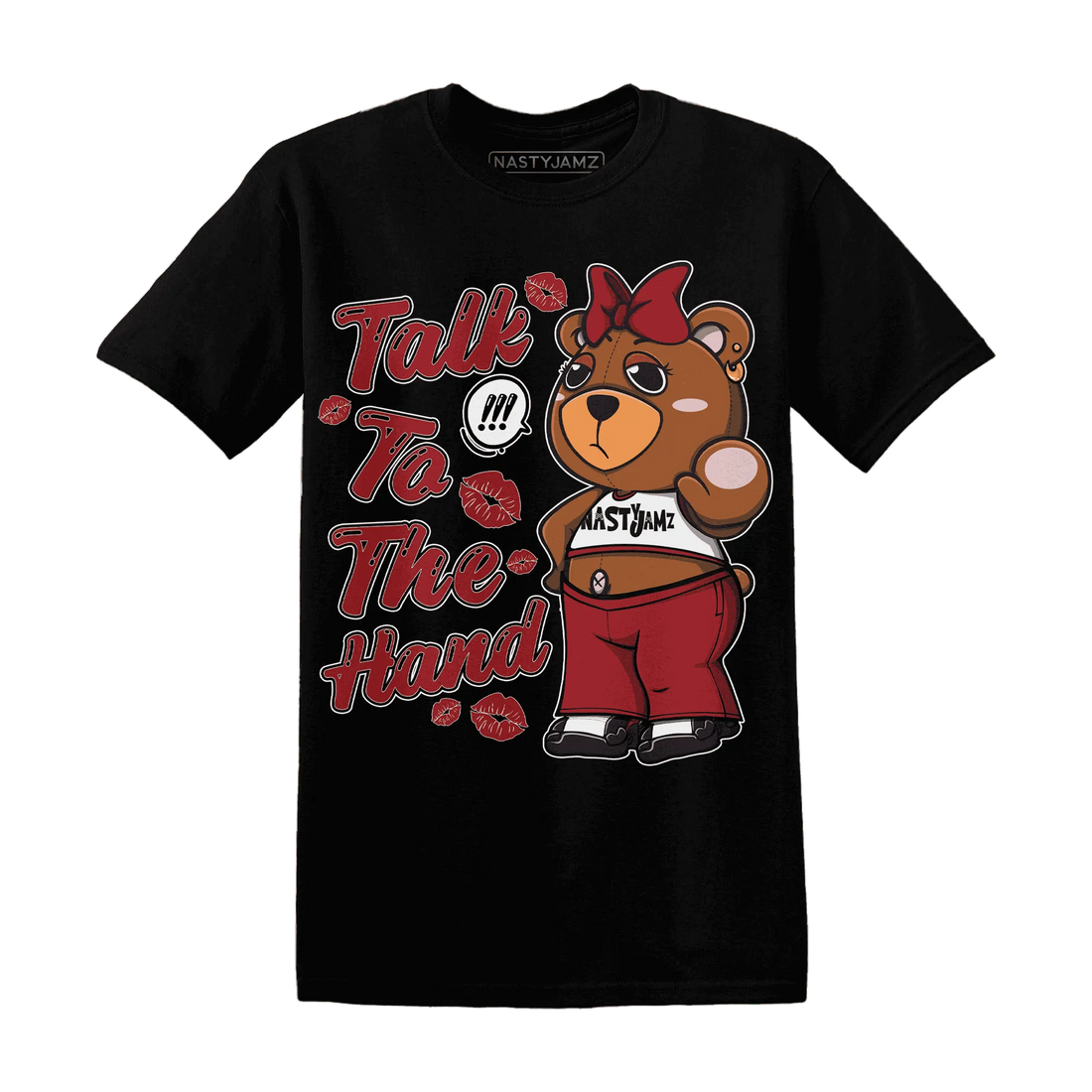 Retro-Red-Taxi-12s-T-Shirt-Match-Talk-To-The-Hand-BERNIE