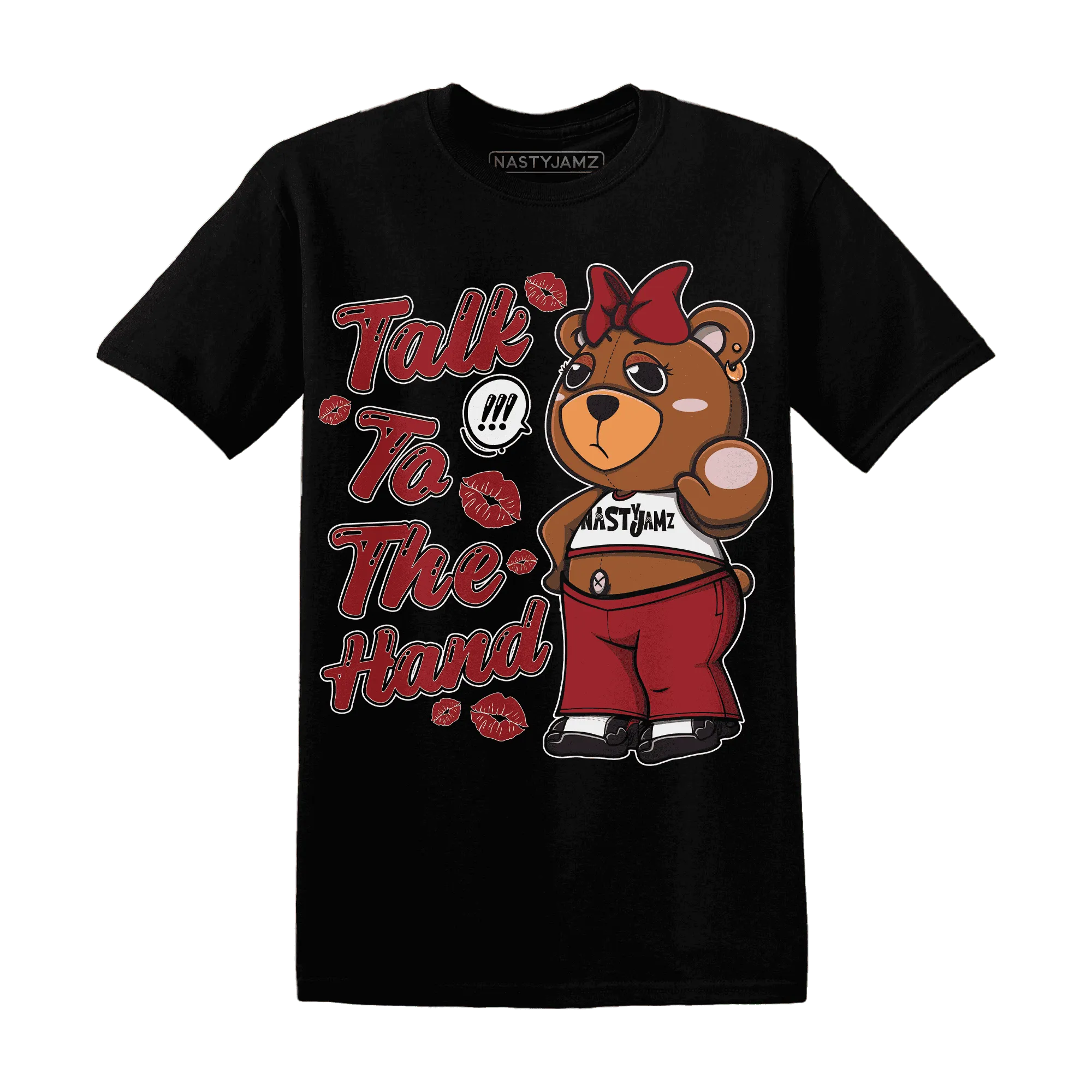 Retro-Red-Taxi-12s-T-Shirt-Match-Talk-To-The-Hand-BERNIE