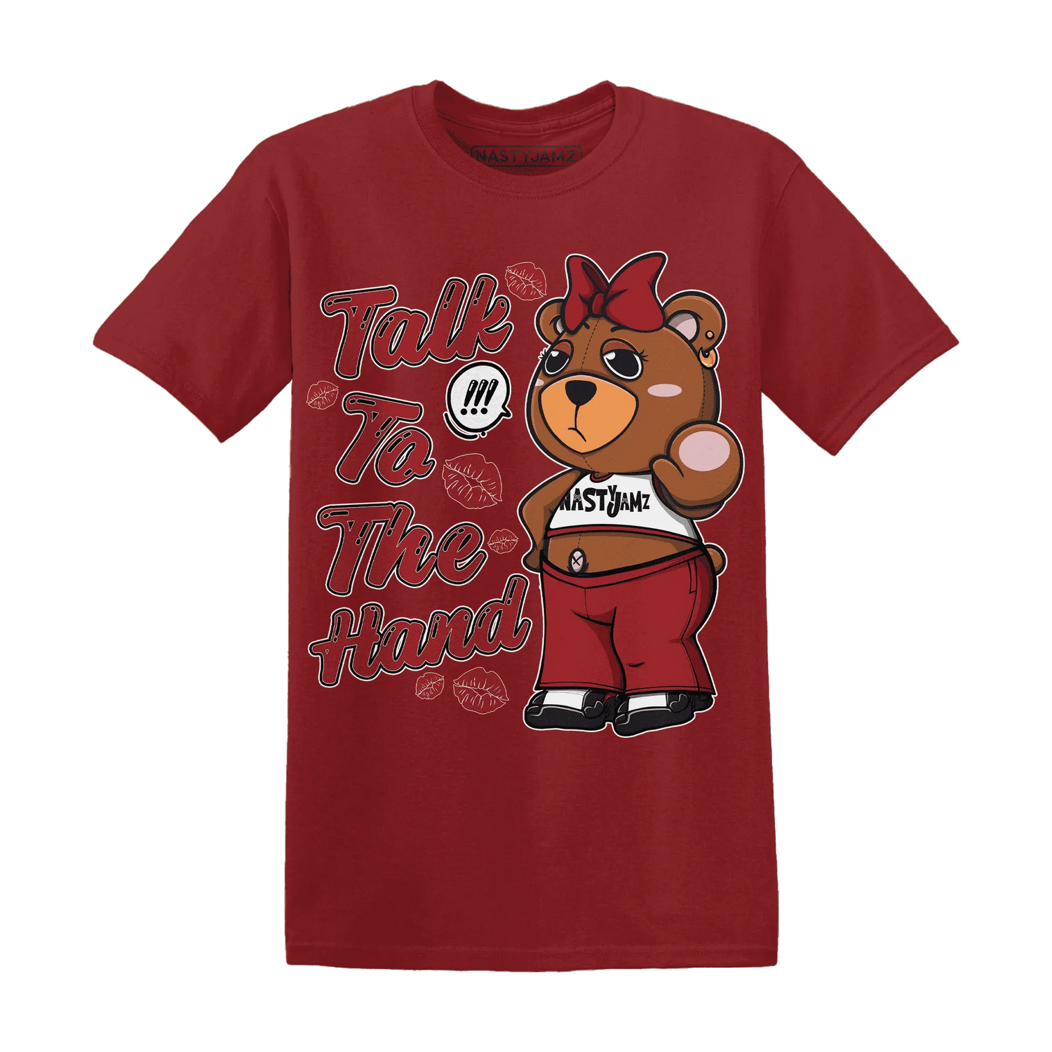 Retro-Red-Taxi-12s-T-Shirt-Match-Talk-To-The-Hand-BERNIE