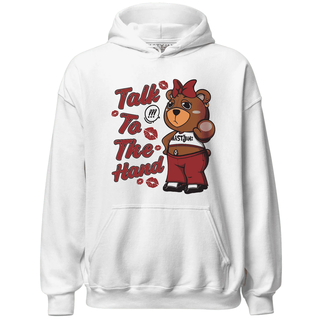 Retro-Red-Taxi-12s-Hoodie-Match-Talk-To-The-Hand-BERNIE