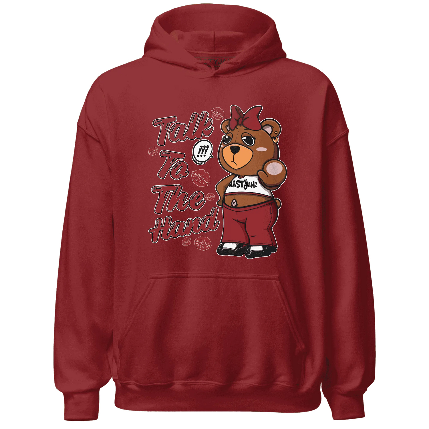Retro-Red-Taxi-12s-Hoodie-Match-Talk-To-The-Hand-BERNIE
