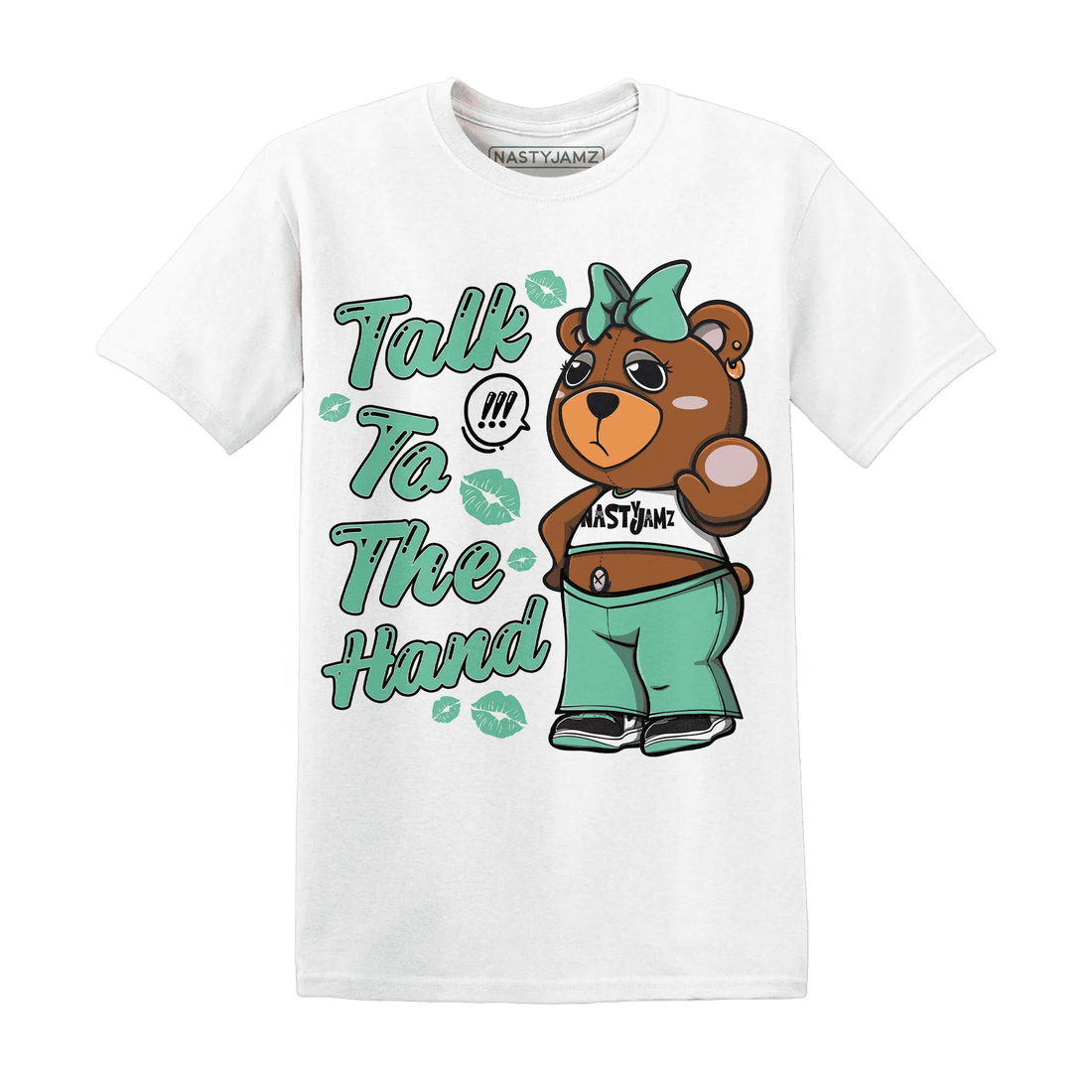 High-OG-Green-Glow-1s-T-Shirt-Match-Talk-To-The-Hand-BERNIE