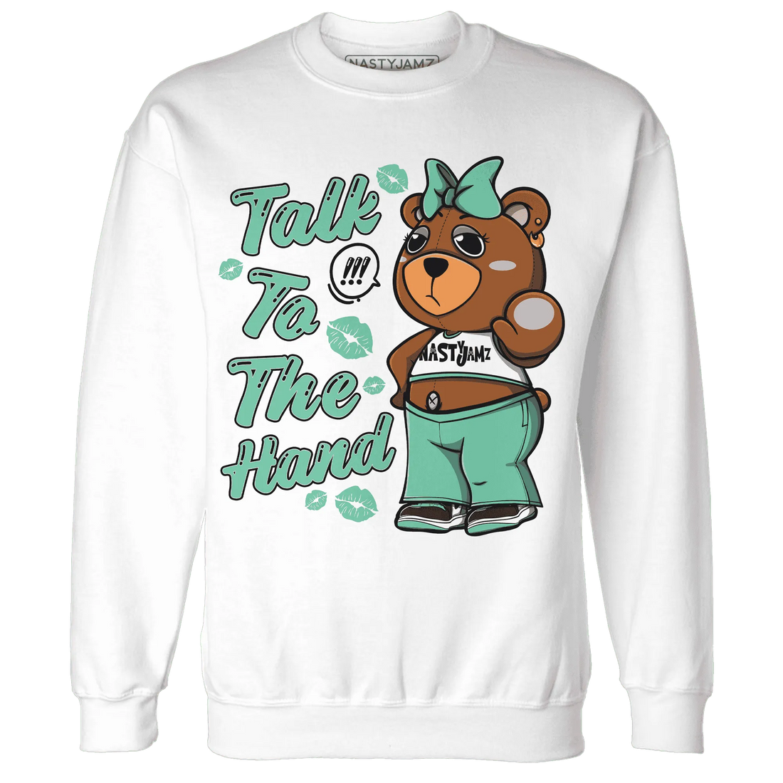 High-OG-Green-Glow-1s-Sweatshirt-Match-Talk-To-The-Hand-BERNIE
