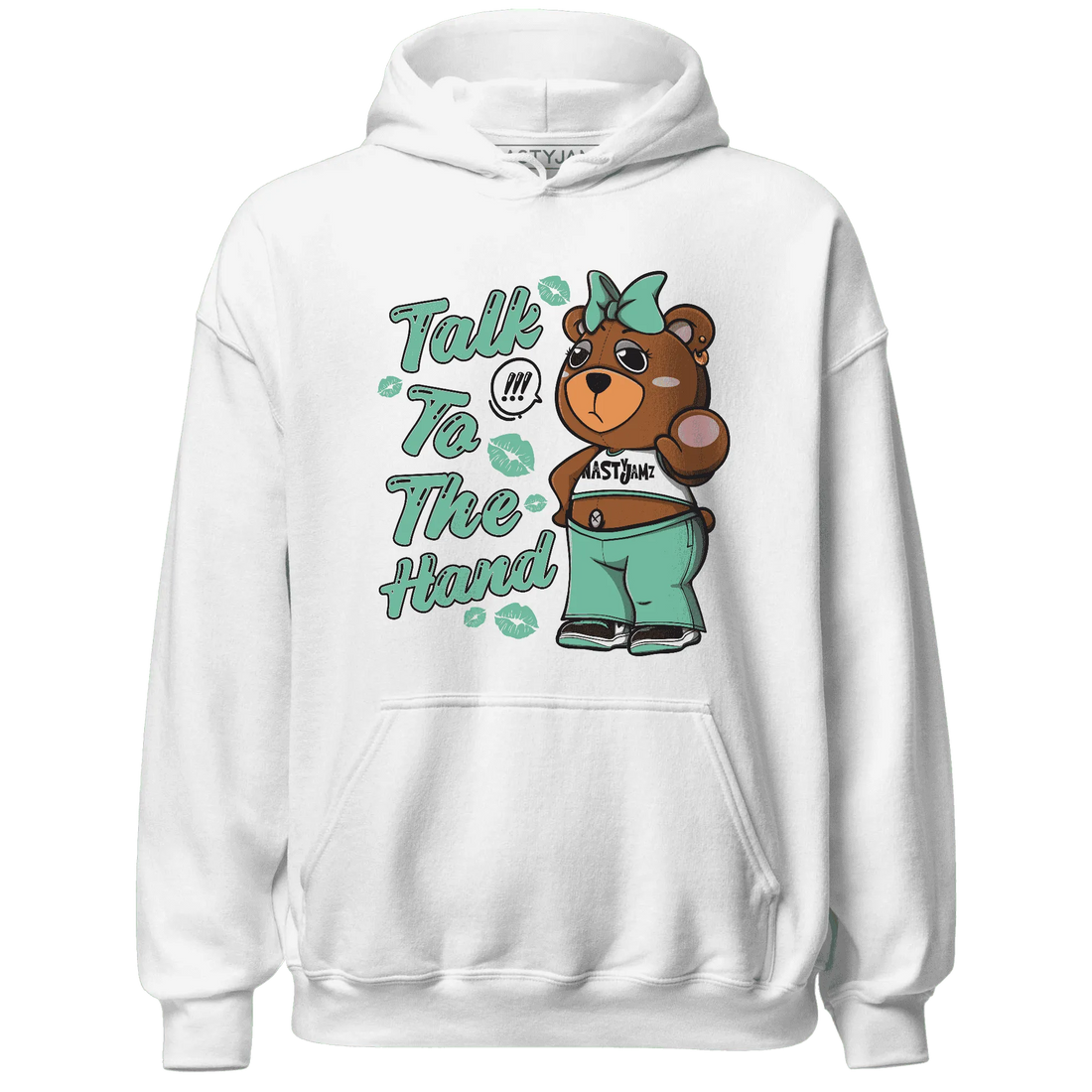 High-OG-Green-Glow-1s-Hoodie-Match-Talk-To-The-Hand-BERNIE