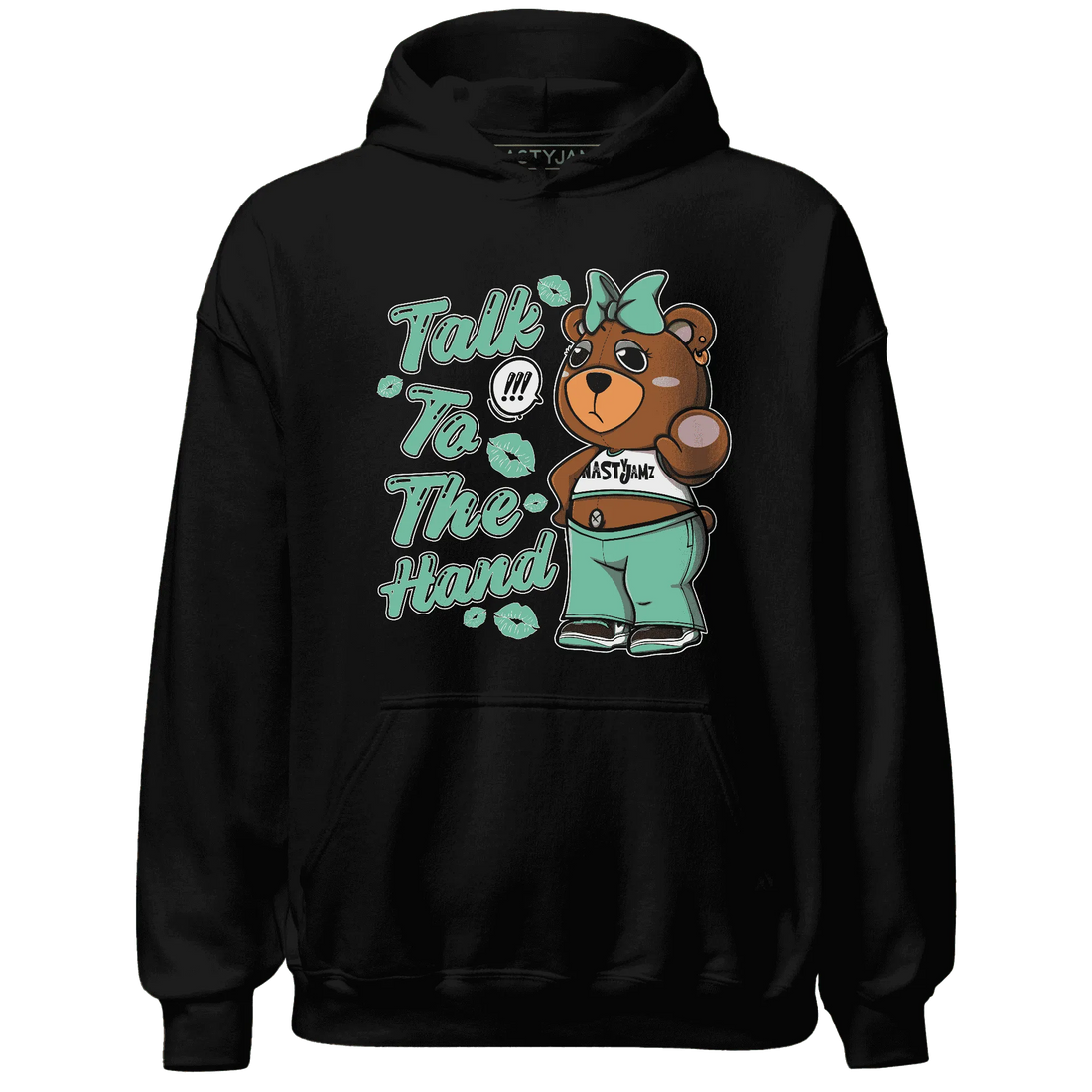 High-OG-Green-Glow-1s-Hoodie-Match-Talk-To-The-Hand-BERNIE