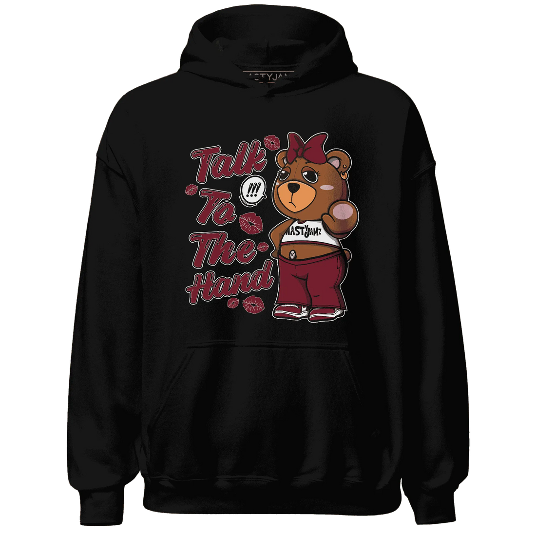 High-White-Team-Red-1s-Hoodie-Match-Talk-To-The-Hand-BERNIE