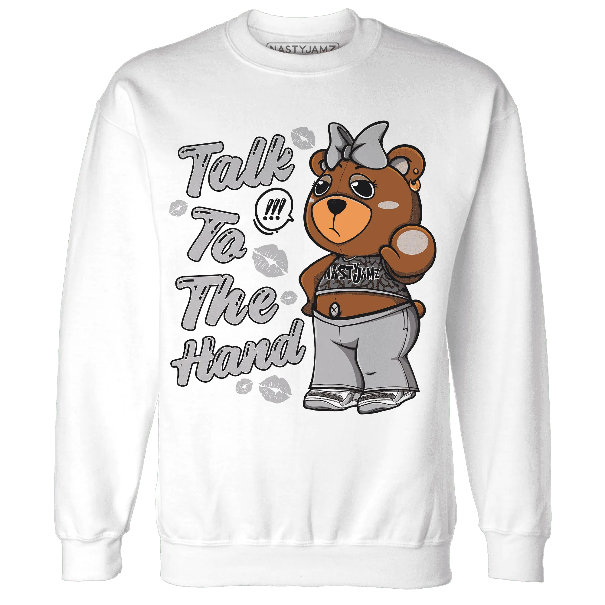 Cement-Grey-3s-Sweatshirt-Match-Talk-To-The-Hand-BERNIE