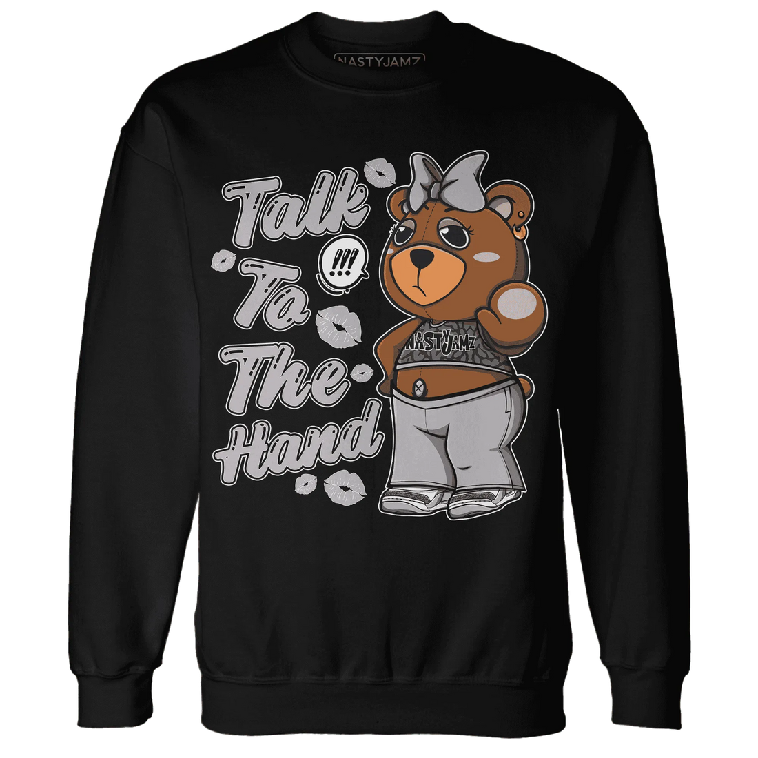 Cement-Grey-3s-Sweatshirt-Match-Talk-To-The-Hand-BERNIE