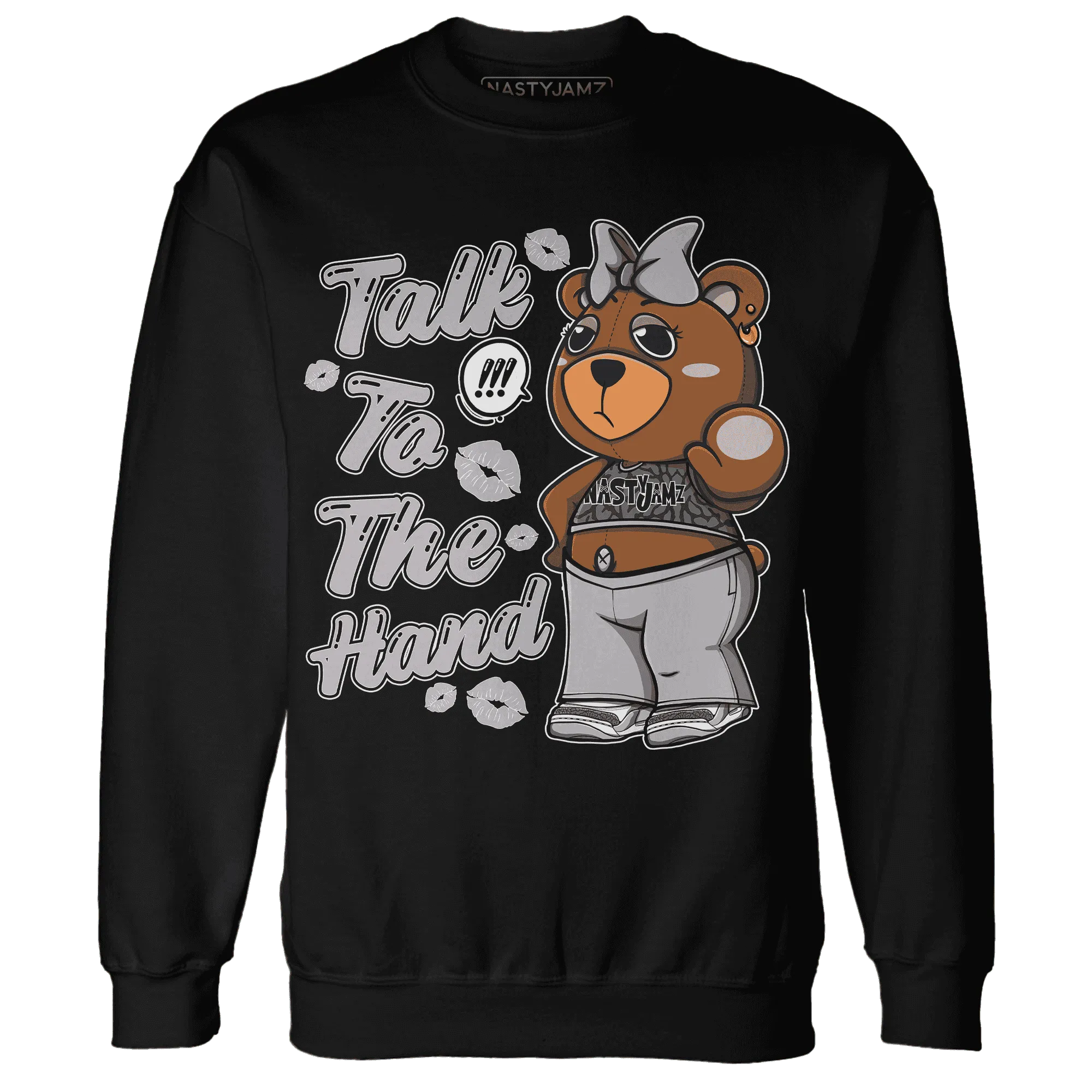 Cement-Grey-3s-Sweatshirt-Match-Talk-To-The-Hand-BERNIE