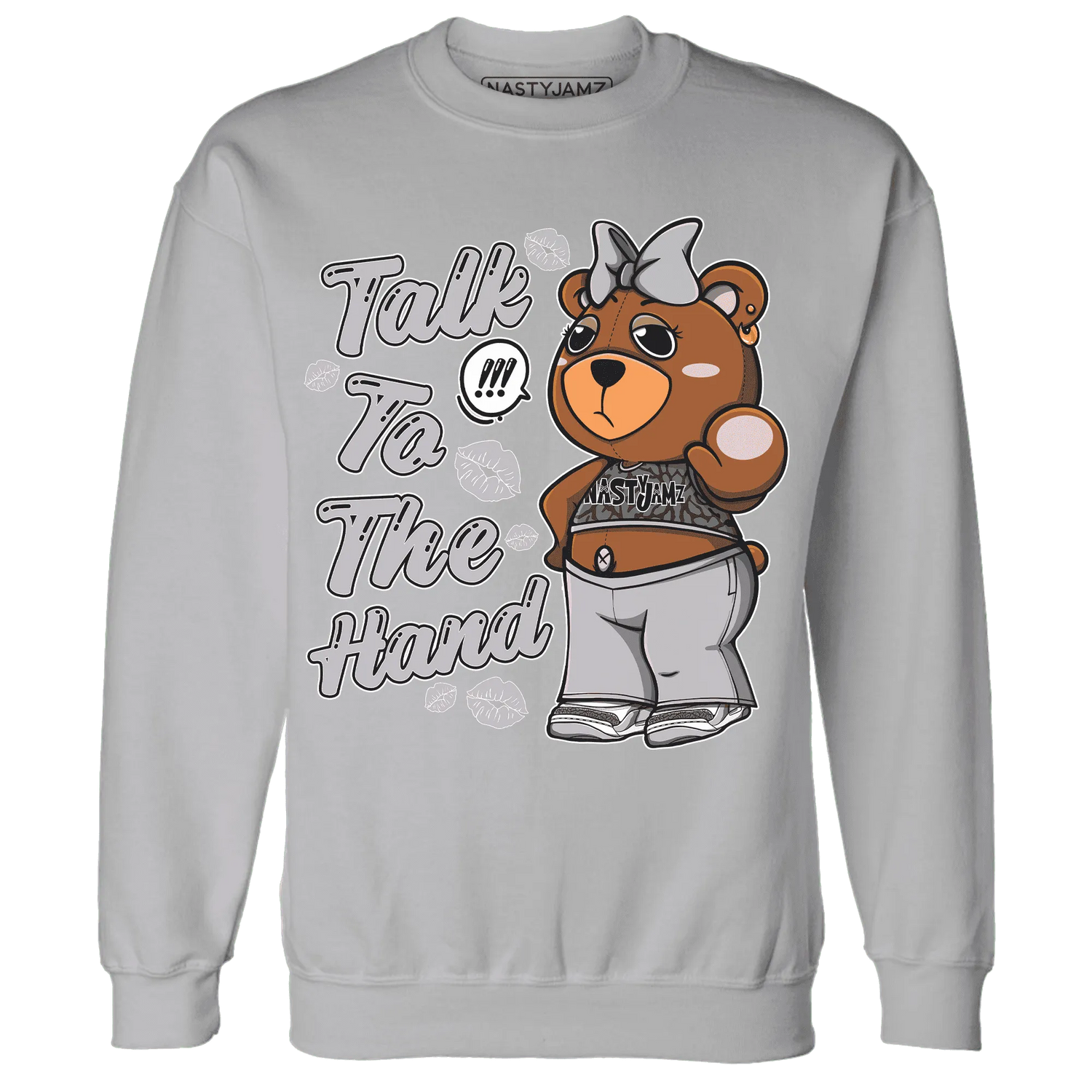 Cement-Grey-3s-Sweatshirt-Match-Talk-To-The-Hand-BERNIE