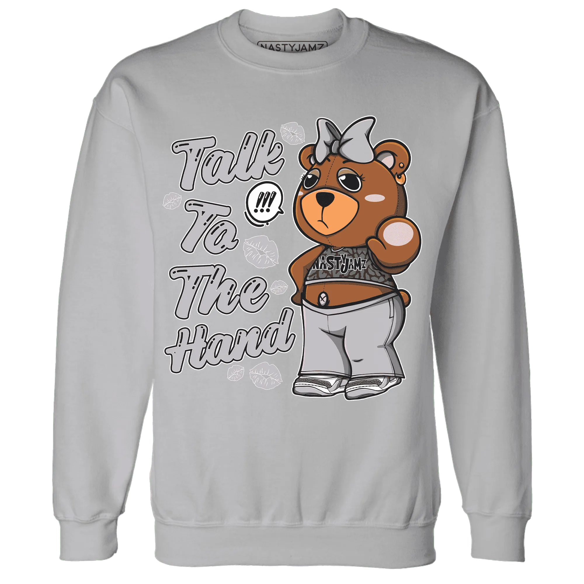 Cement-Grey-3s-Sweatshirt-Match-Talk-To-The-Hand-BERNIE