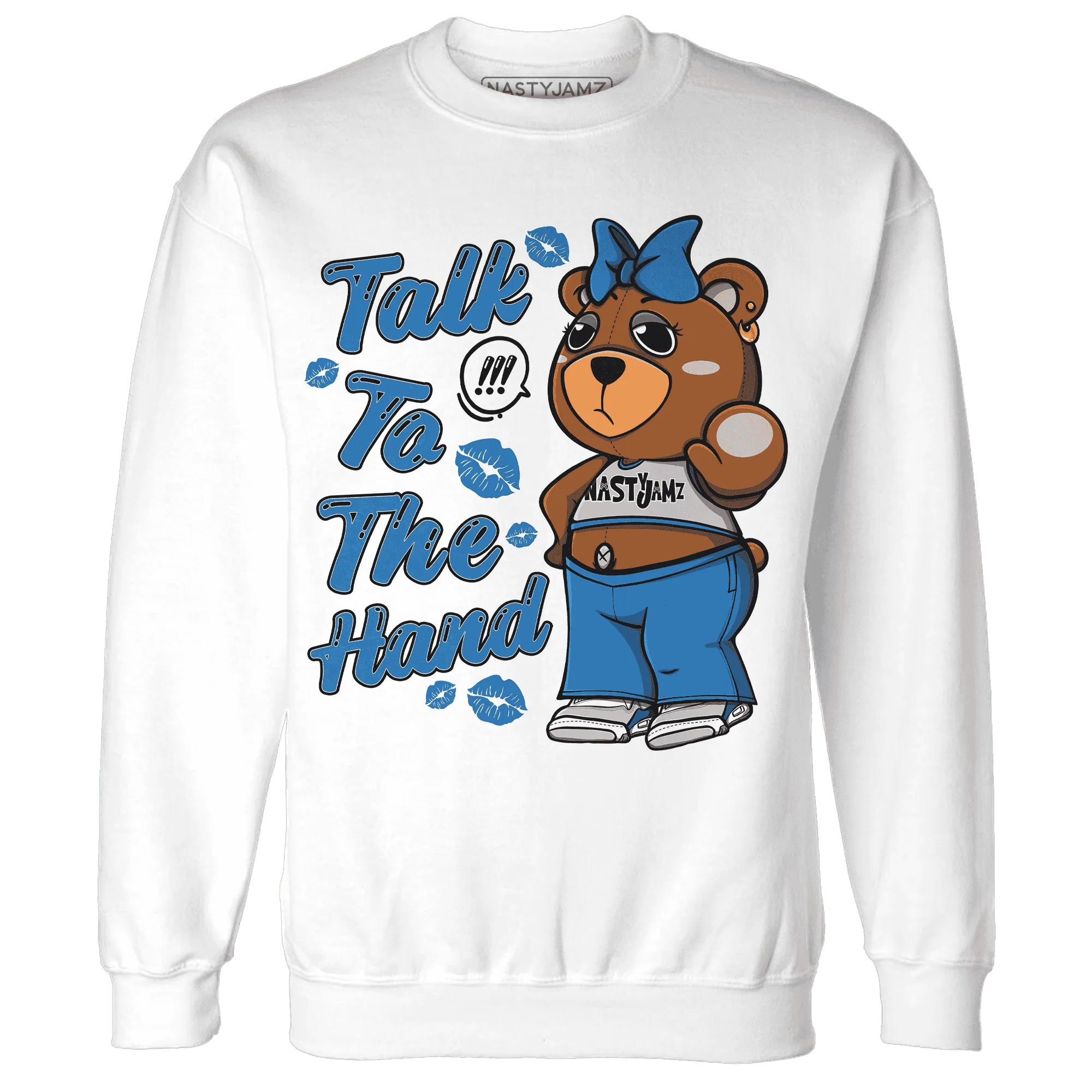 Industrial-Blue-4s-Sweatshirt-Match-Talk-To-The-Hand-BERNIE