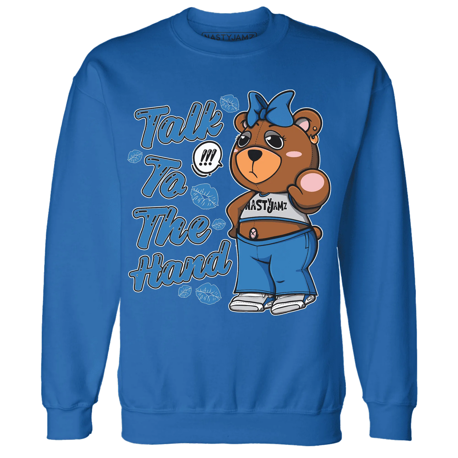 Industrial-Blue-4s-Sweatshirt-Match-Talk-To-The-Hand-BERNIE