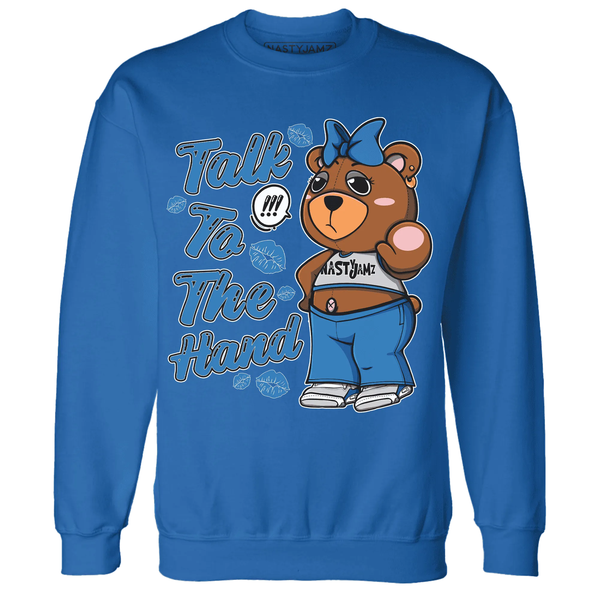 Industrial-Blue-4s-Sweatshirt-Match-Talk-To-The-Hand-BERNIE