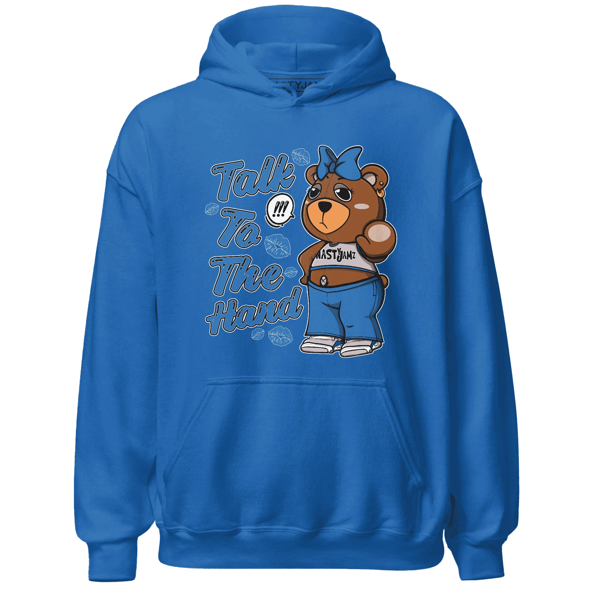 Industrial-Blue-4s-Hoodie-Match-Talk-To-The-Hand-BERNIE