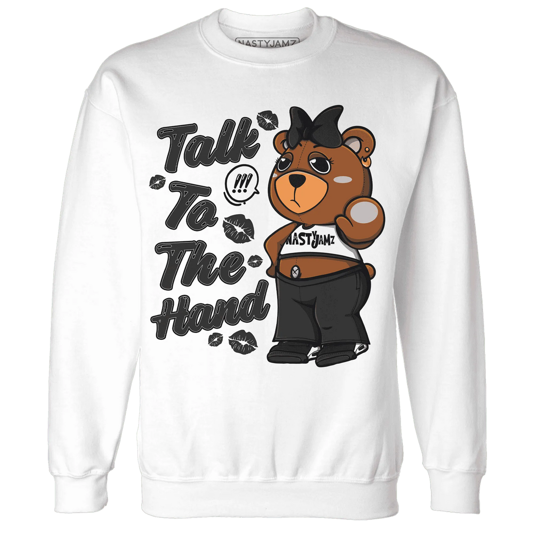 White-Thunder-4s-Sweatshirt-Match-Talk-To-The-Hand-BERNIE