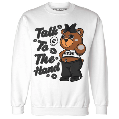 White-Thunder-4s-Sweatshirt-Match-Talk-To-The-Hand-BERNIE
