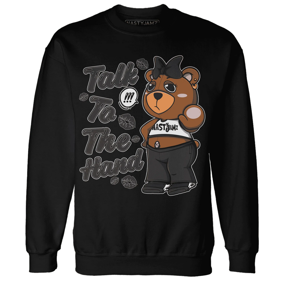 White-Thunder-4s-Sweatshirt-Match-Talk-To-The-Hand-BERNIE