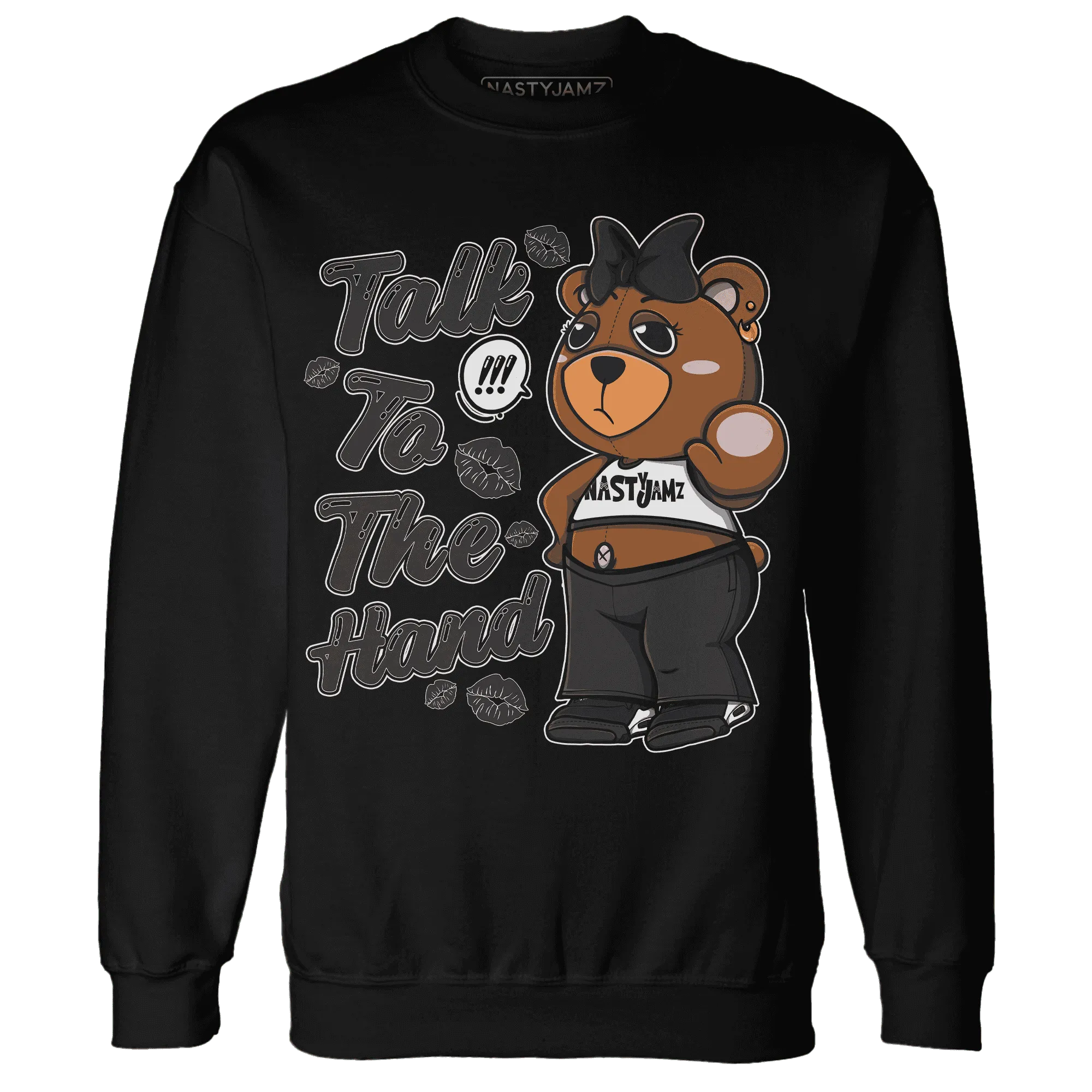 White-Thunder-4s-Sweatshirt-Match-Talk-To-The-Hand-BERNIE