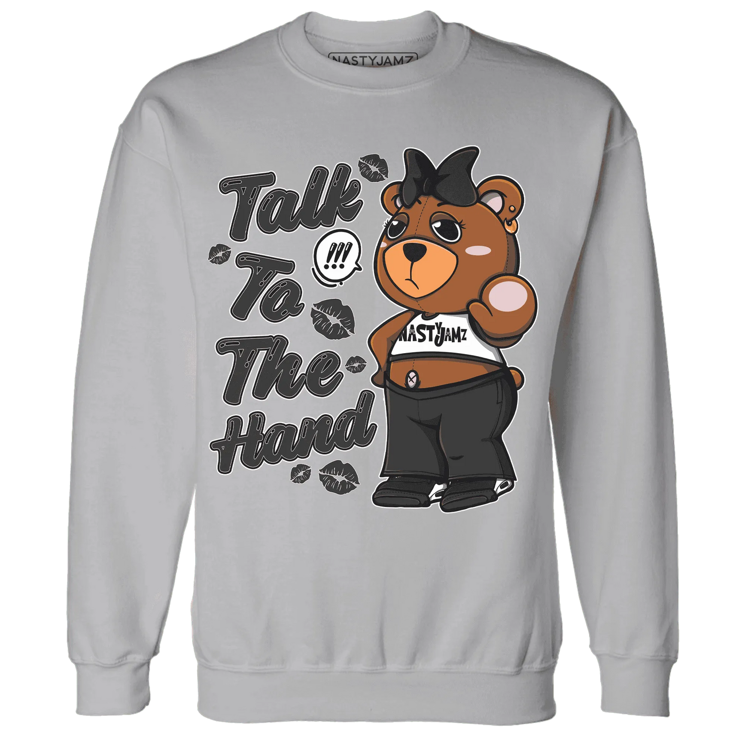White-Thunder-4s-Sweatshirt-Match-Talk-To-The-Hand-BERNIE