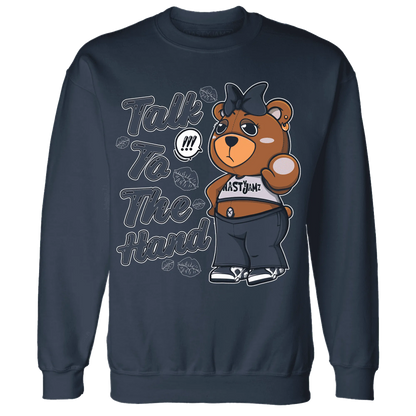 White-Navy-6s-Sweatshirt-Match-Talk-To-The-Hand-BERNIE
