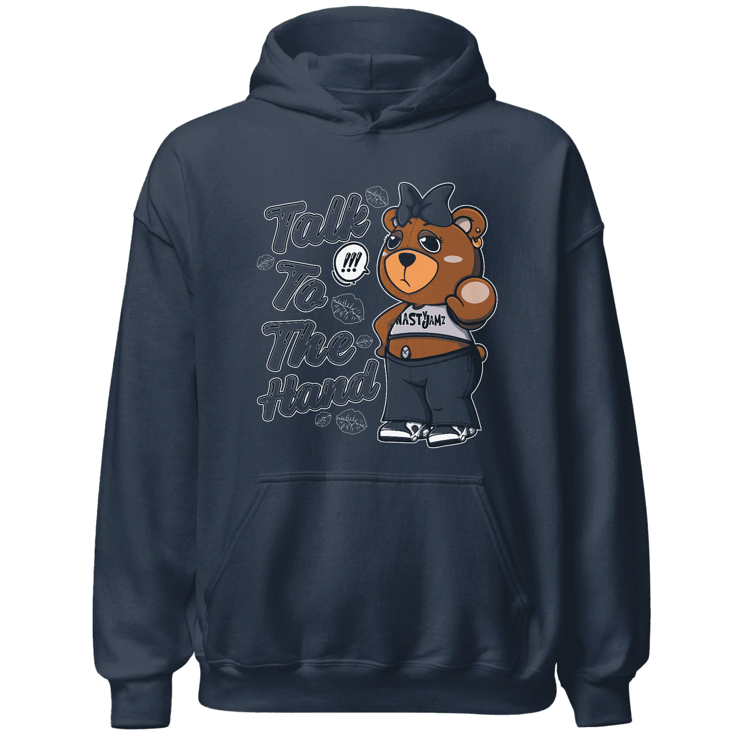 White-Navy-6s-Hoodie-Match-Talk-To-The-Hand-BERNIE