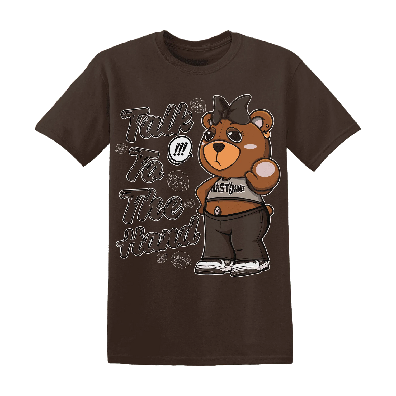Dunk-Low-Baroque-Brown-T-Shirt-Match-Talk-To-The-Hand-BERNIE