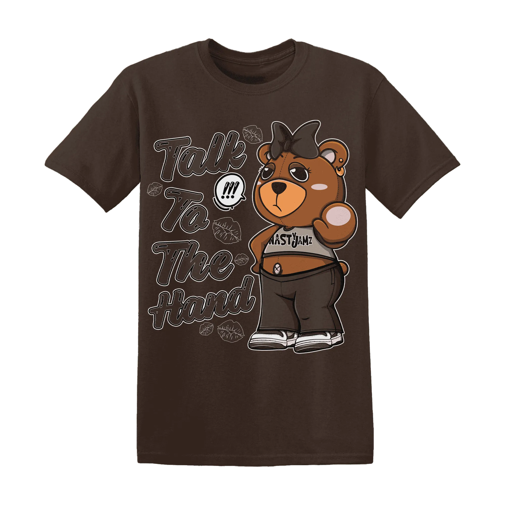 Dunk-Low-Baroque-Brown-T-Shirt-Match-Talk-To-The-Hand-BERNIE