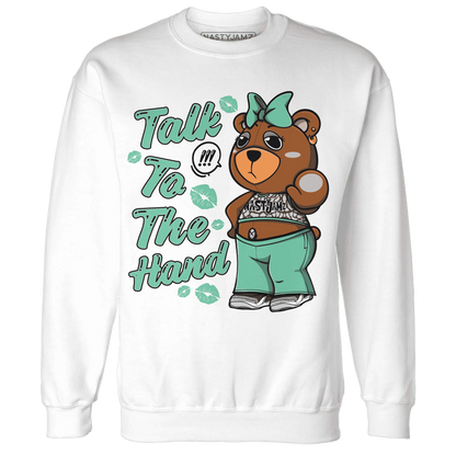 Green-Glow-3s-Sweatshirt-Match-Talk-To-The-Hand-BERNIE
