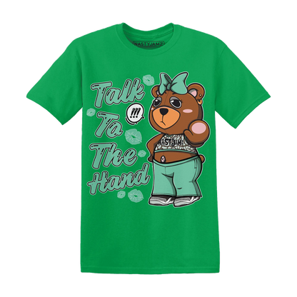 Green-Glow-3s-T-Shirt-Match-Talk-To-The-Hand-BERNIE