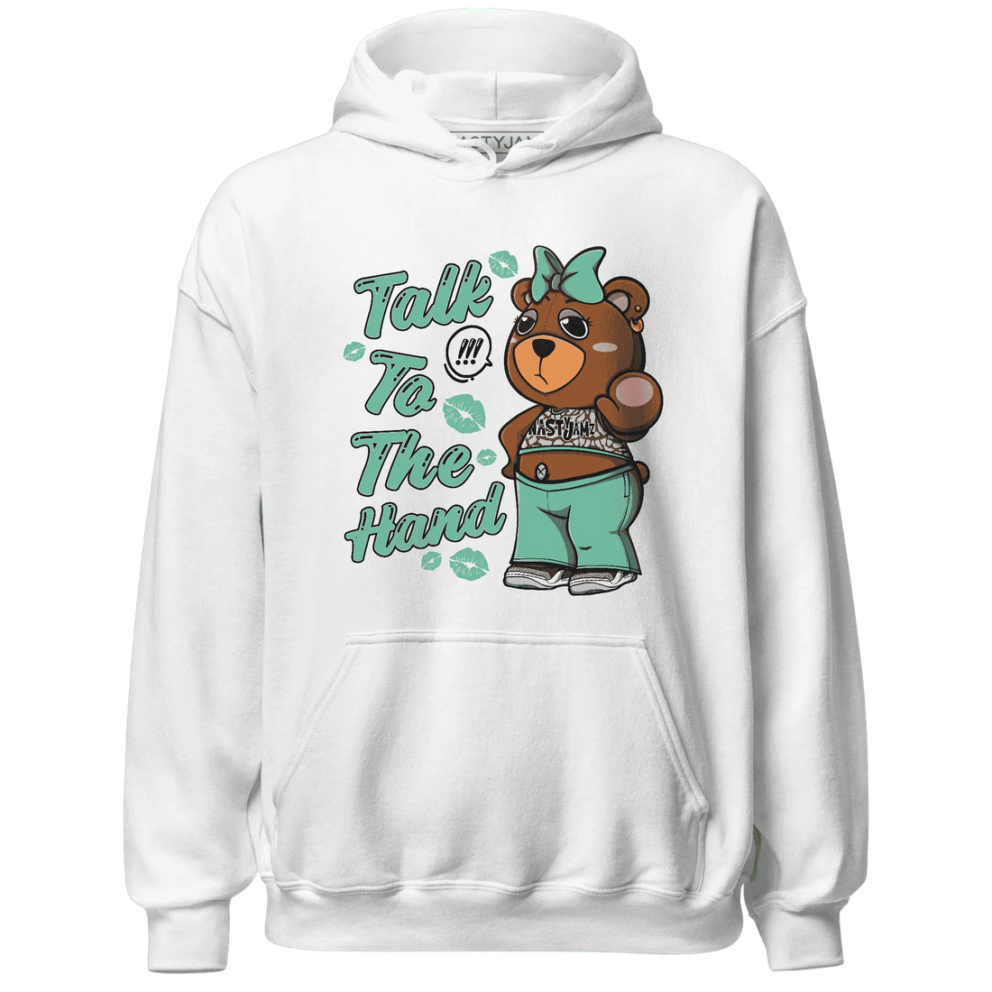 Green-Glow-3s-Hoodie-Match-Talk-To-The-Hand-BERNIE