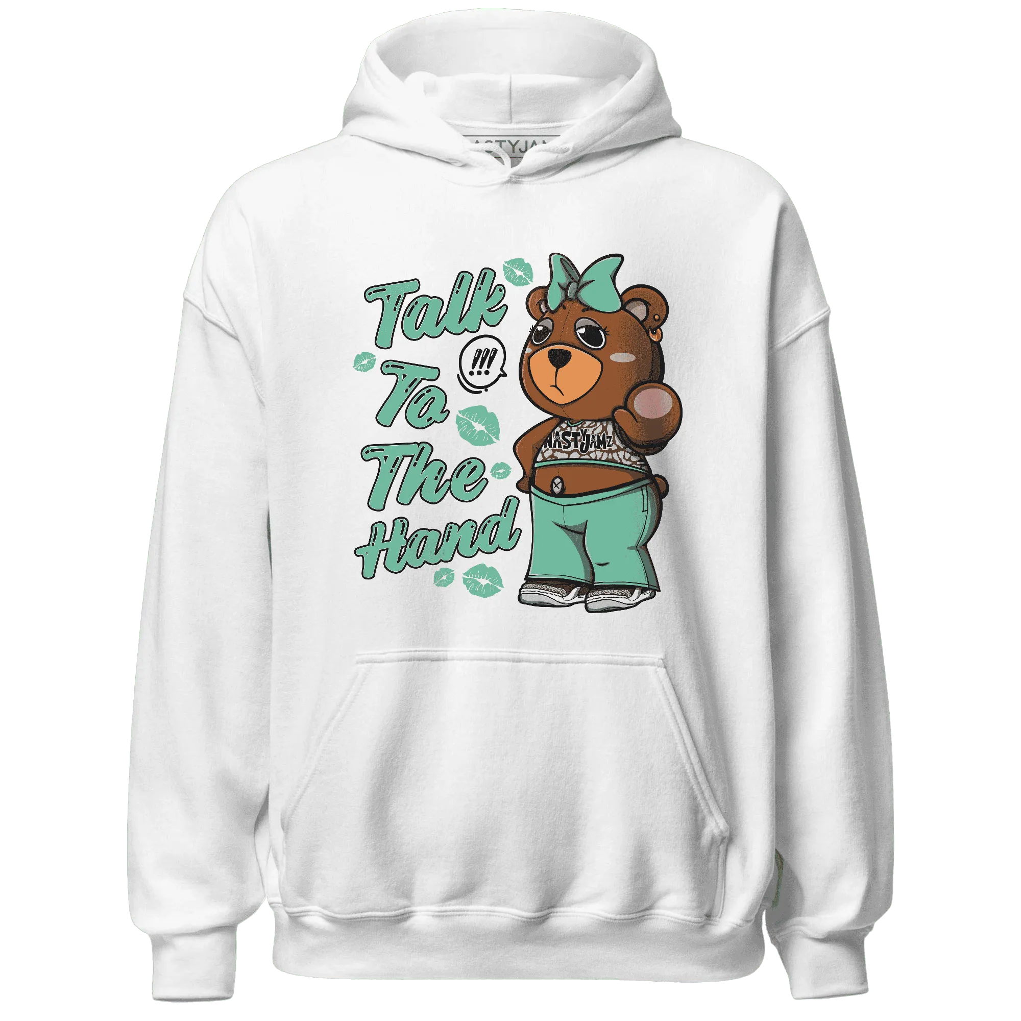 Green-Glow-3s-Hoodie-Match-Talk-To-The-Hand-BERNIE