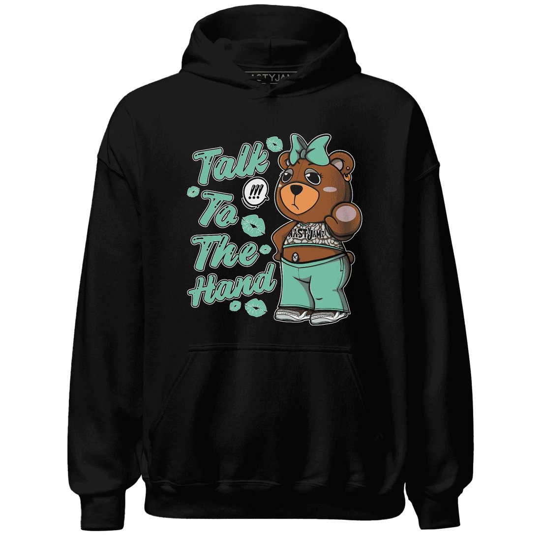 Green-Glow-3s-Hoodie-Match-Talk-To-The-Hand-BERNIE