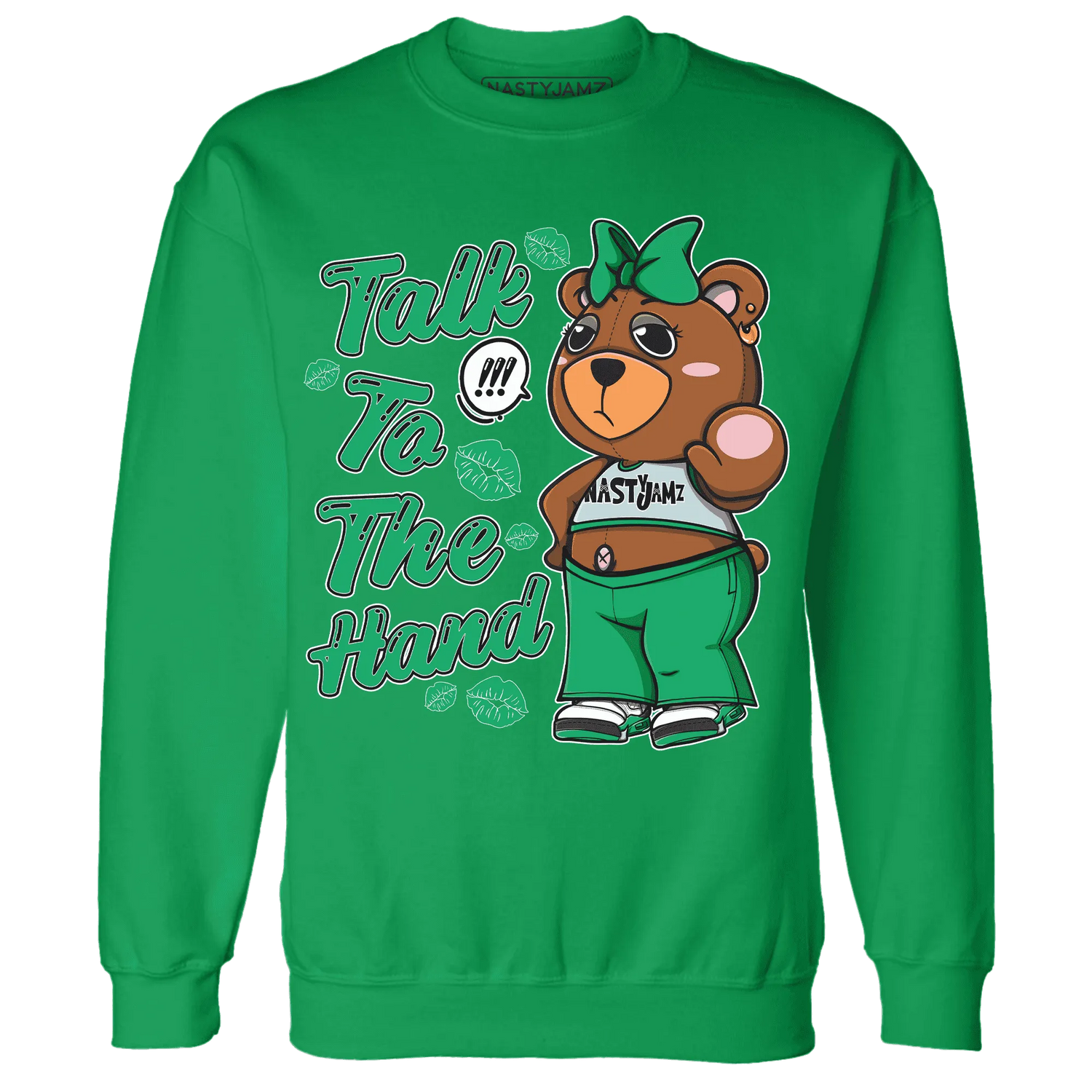 Lucky-Green-5s-Sweatshirt-Match-Talk-To-The-Hand-BERNIE