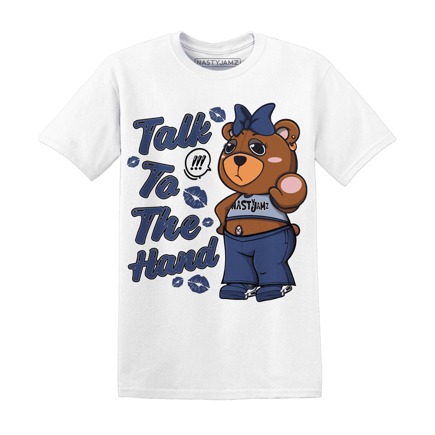 Midnight-Navy-5s-T-Shirt-Match-Talk-To-The-Hand-BERNIE