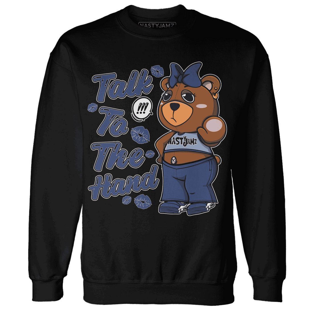 Midnight-Navy-5s-Sweatshirt-Match-Talk-To-The-Hand-BERNIE