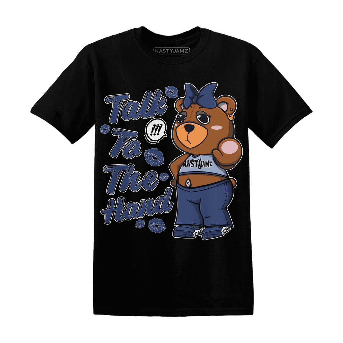 Midnight-Navy-5s-T-Shirt-Match-Talk-To-The-Hand-BERNIE