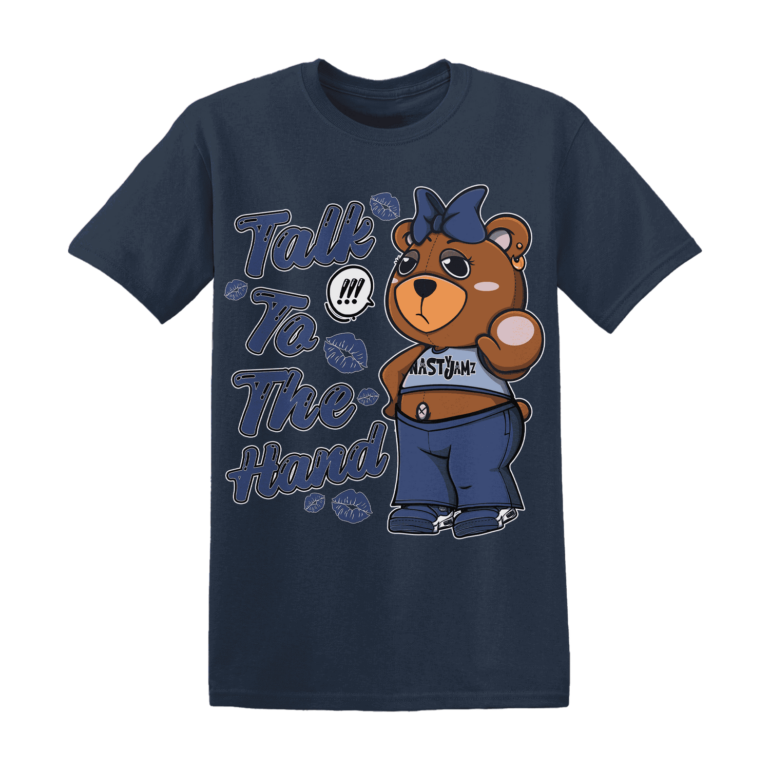 Midnight-Navy-5s-T-Shirt-Match-Talk-To-The-Hand-BERNIE