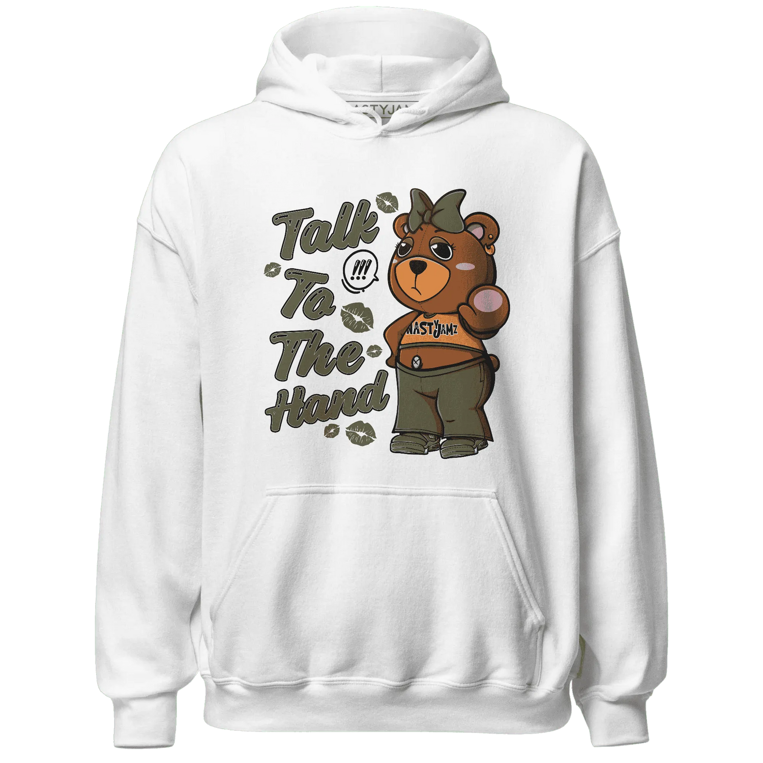 Olive-5s-Hoodie-Match-Talk-To-The-Hand-BERNIE