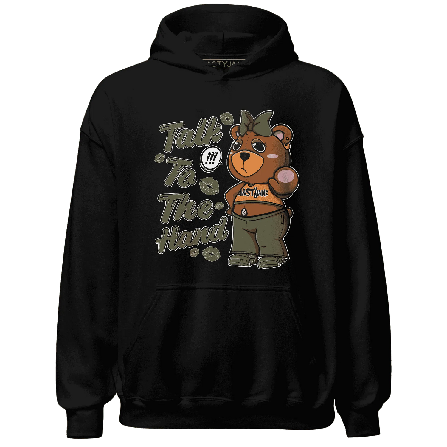 Olive-5s-Hoodie-Match-Talk-To-The-Hand-BERNIE