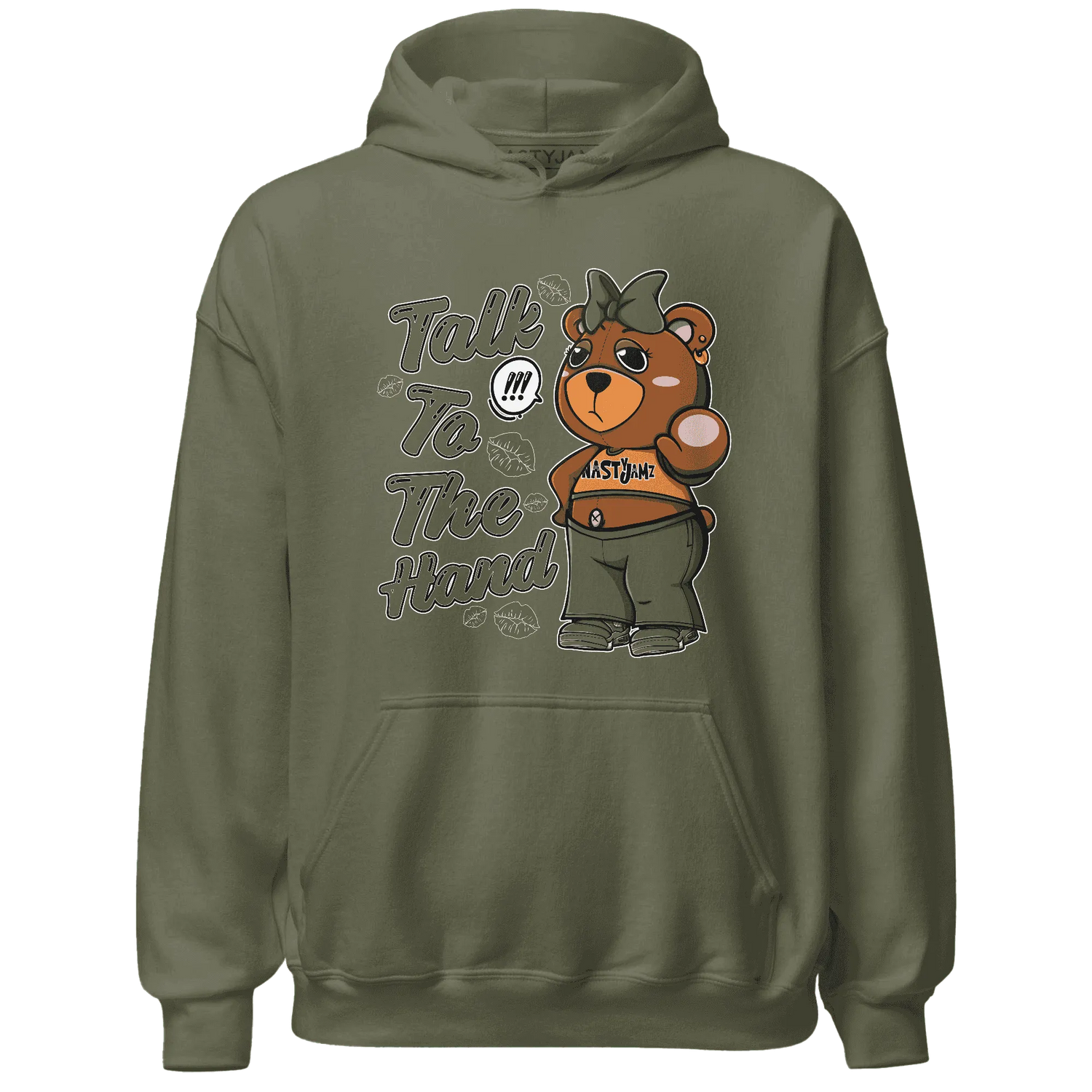 Olive-5s-Hoodie-Match-Talk-To-The-Hand-BERNIE