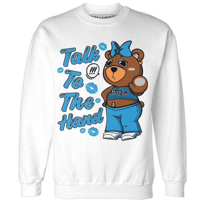 Powder-Blue-9s-Sweatshirt-Match-Talk-To-The-Hand-BERNIE
