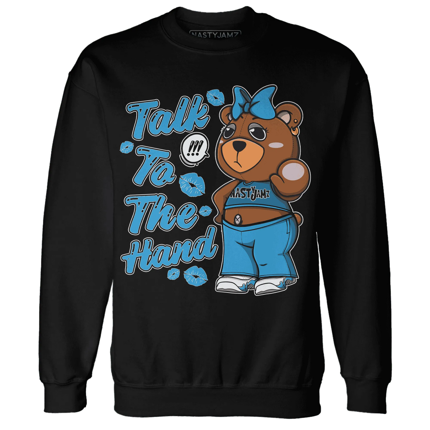 Powder-Blue-9s-Sweatshirt-Match-Talk-To-The-Hand-BERNIE
