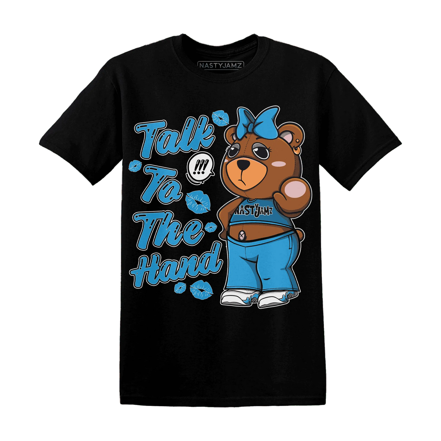 Powder-Blue-9s-T-Shirt-Match-Talk-To-The-Hand-BERNIE